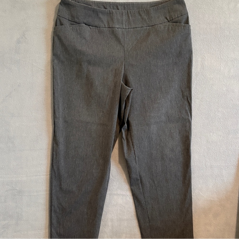 Terra & Sky Gray Cropped Ankle Pants size 16